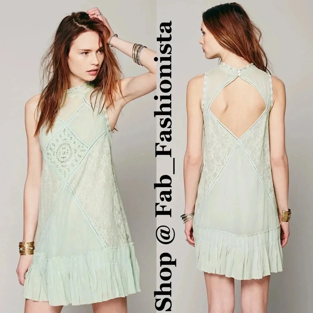 Free People Lace Mini dress size Medium